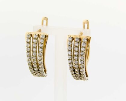 Gold earrings